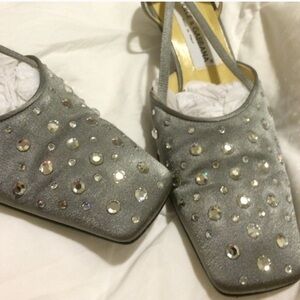 Dolce & Gabbana Satin and stones retro shoes